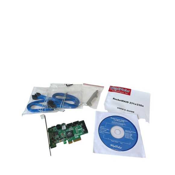 HighPoint RocketRAID 2310 4-Port SATA II 3Gb/s PCIe x4 Host Adapter - Picture 1 of 3